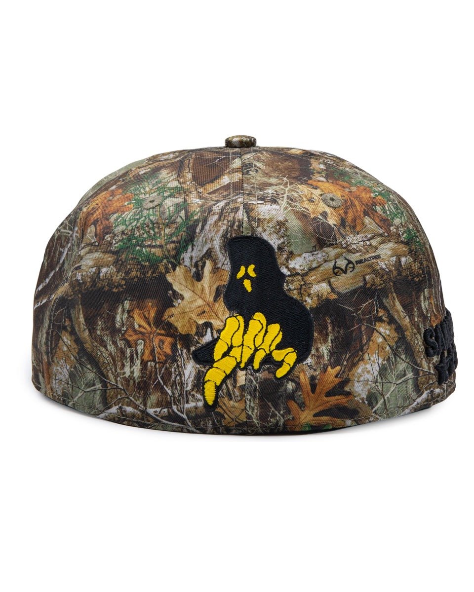 Born X Raised + Online Ceramics Fitted Camo Logo Hat - Image 2