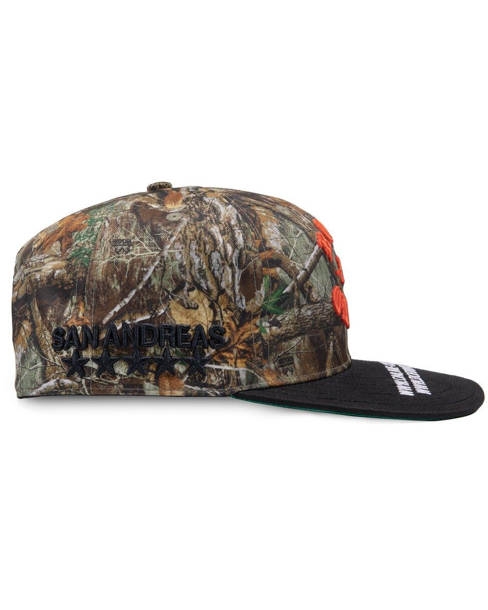 Born X Raised + Online Ceramics Fitted Camo Logo Hat - Image 3