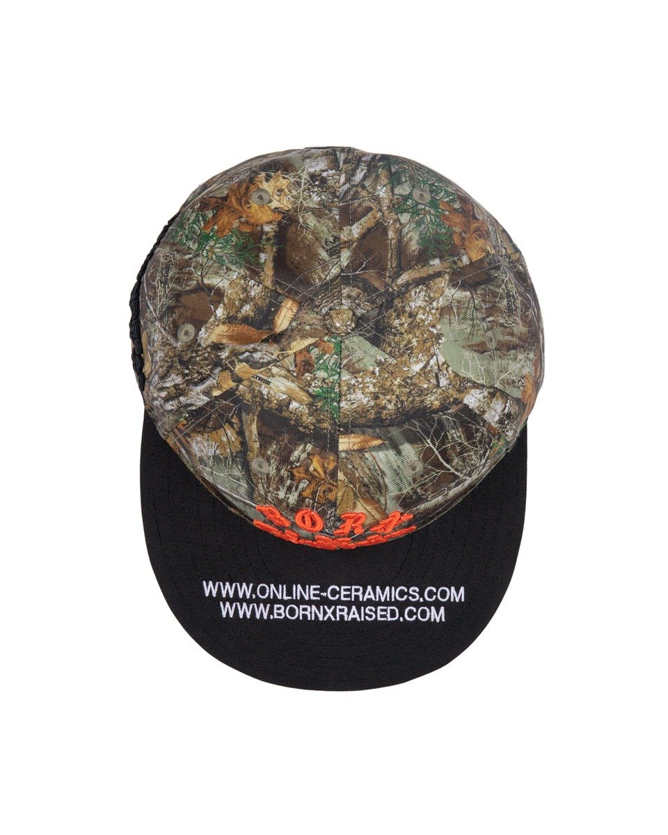 Born X Raised + Online Ceramics Fitted Camo Logo Hat - Image 4