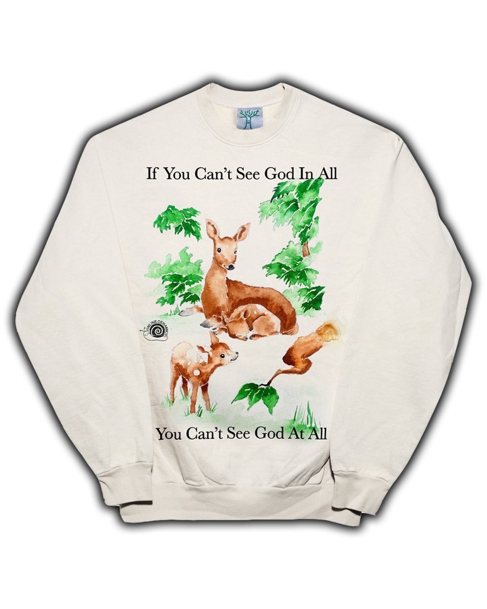 Online Ceramics Deer In The Forest Crewneck