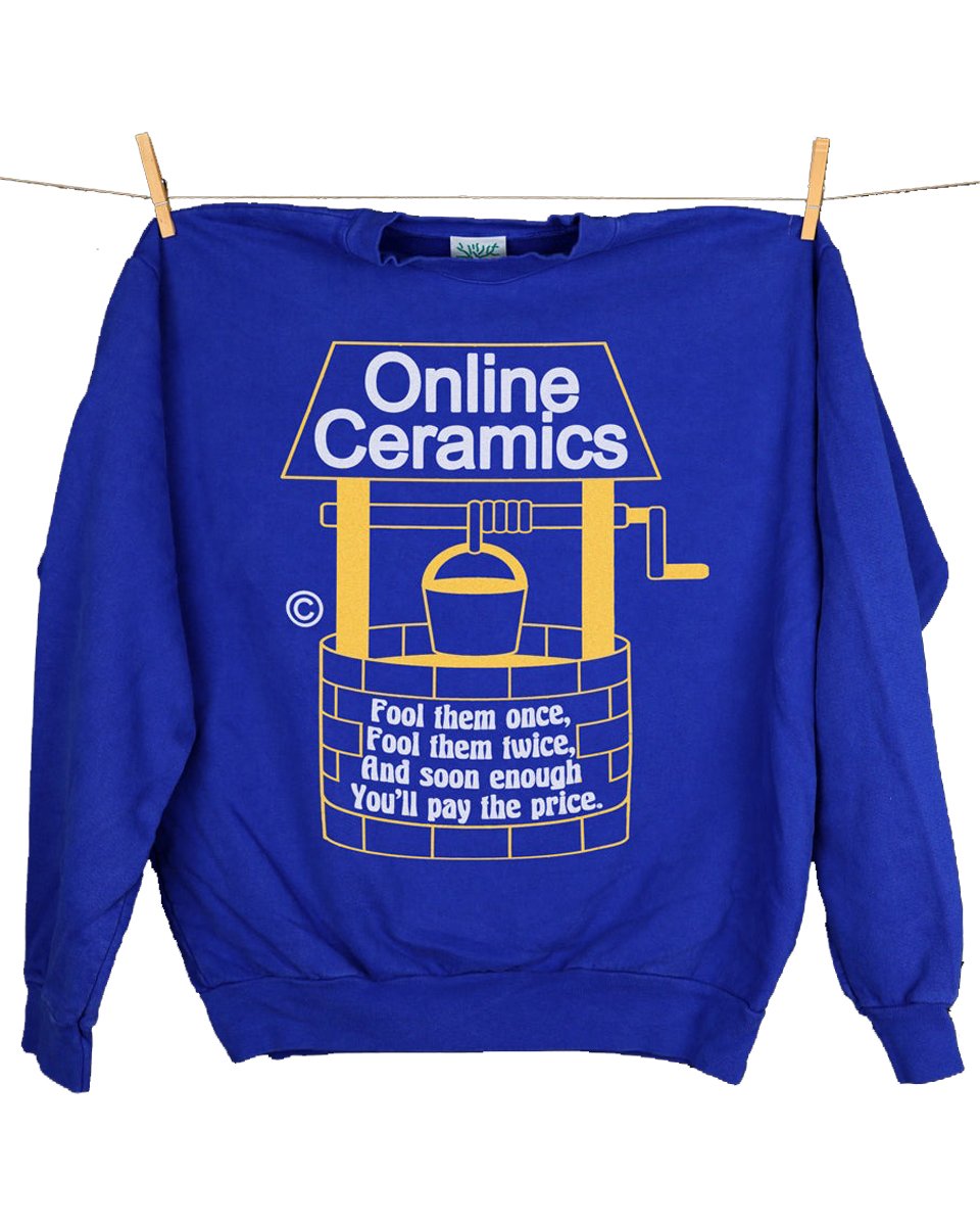 Online Ceramics Fool Me Once Heavy Fleece