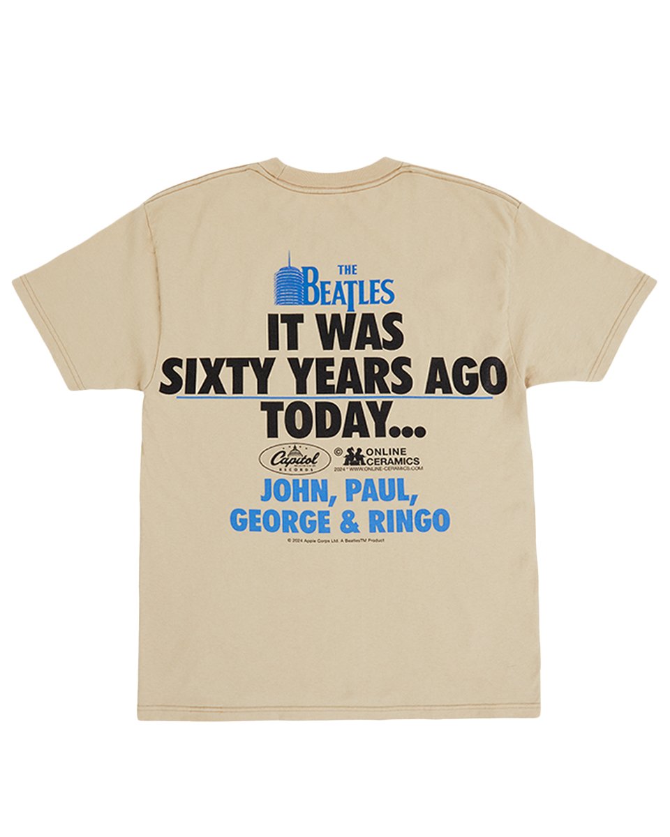 Online Ceramics The Beatles "Sixty Years Ago Today" Tee - Image 2