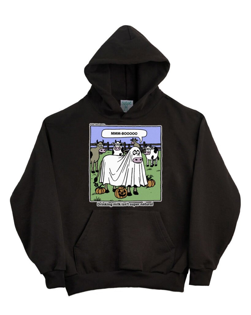 Online Ceramics Drinking Milk Isn't Super Natural Hoodie