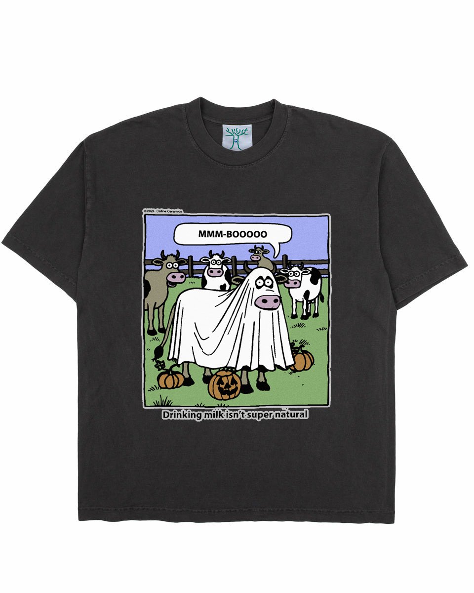 Online Ceramics Drinking Milk Isn't Super Natural Tee - Image 2