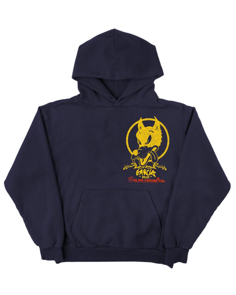 Online Ceramics Jerry Garcia Wolf Hoodie