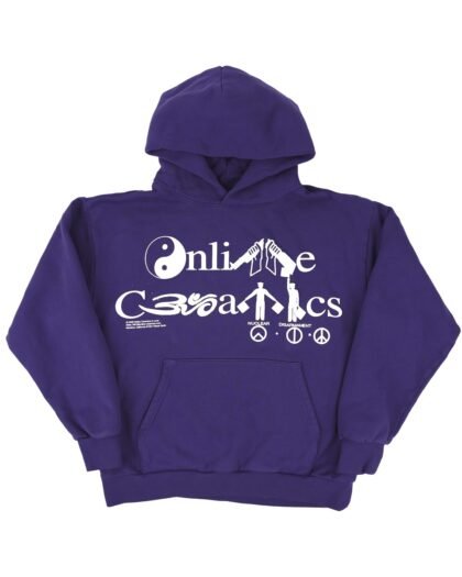 Online Ceramics Peace Logo Hoodie