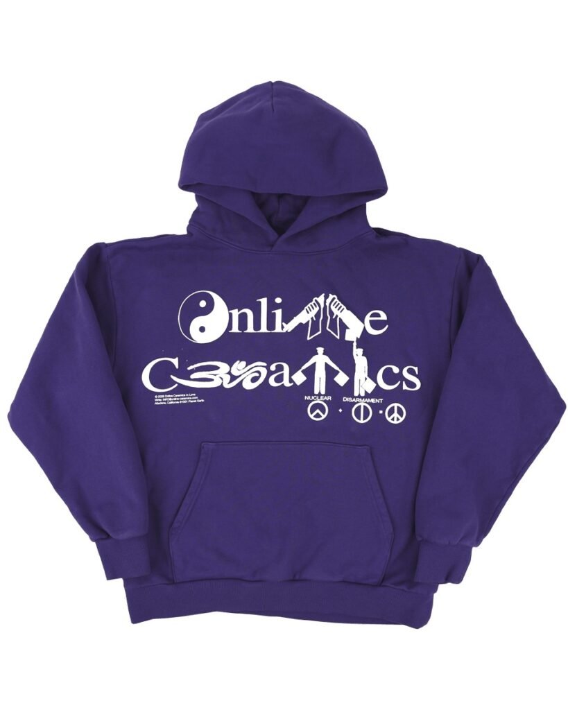 Online Ceramics Peace Logo Hoodie