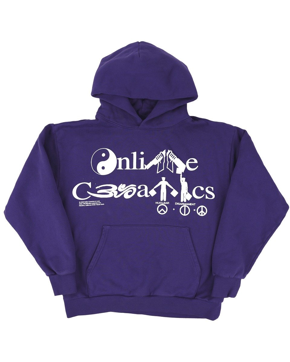 Online Ceramics Peace Logo Hoodie