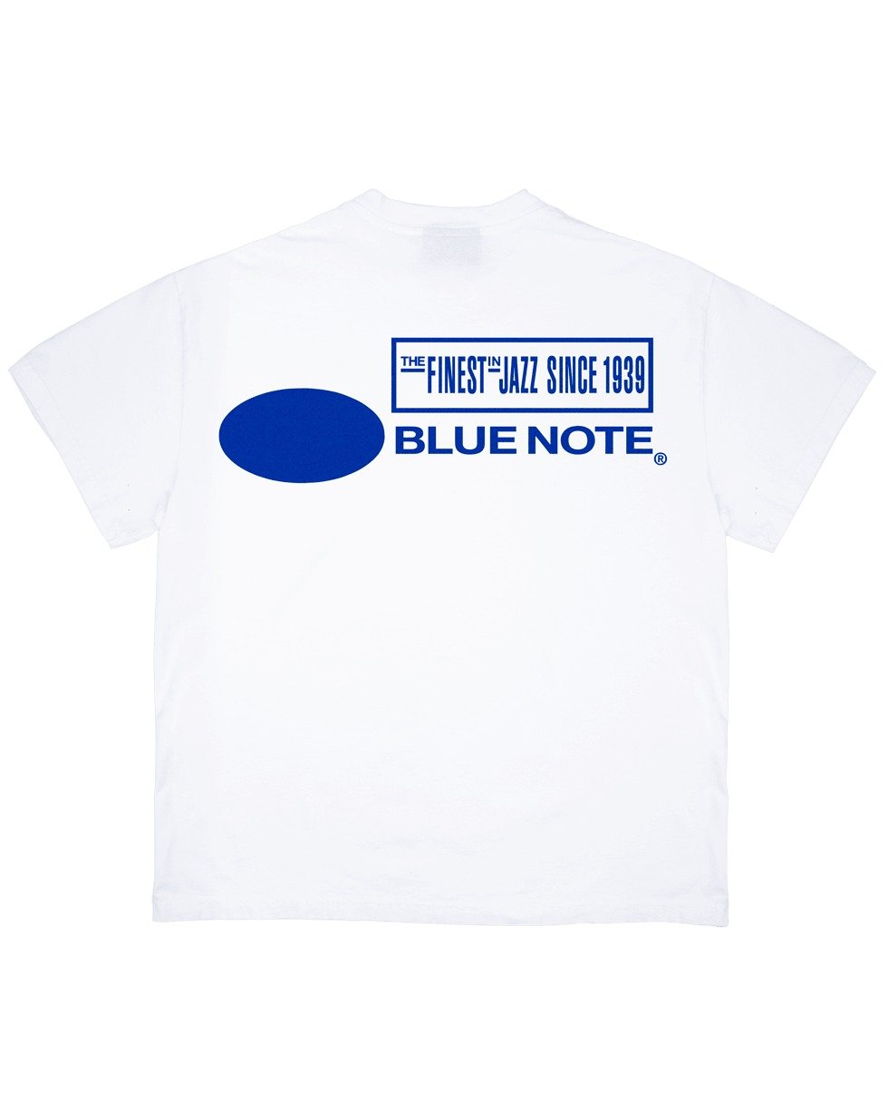 Online Ceramics Blue Note “Center Label” T-Shirt - Image 2
