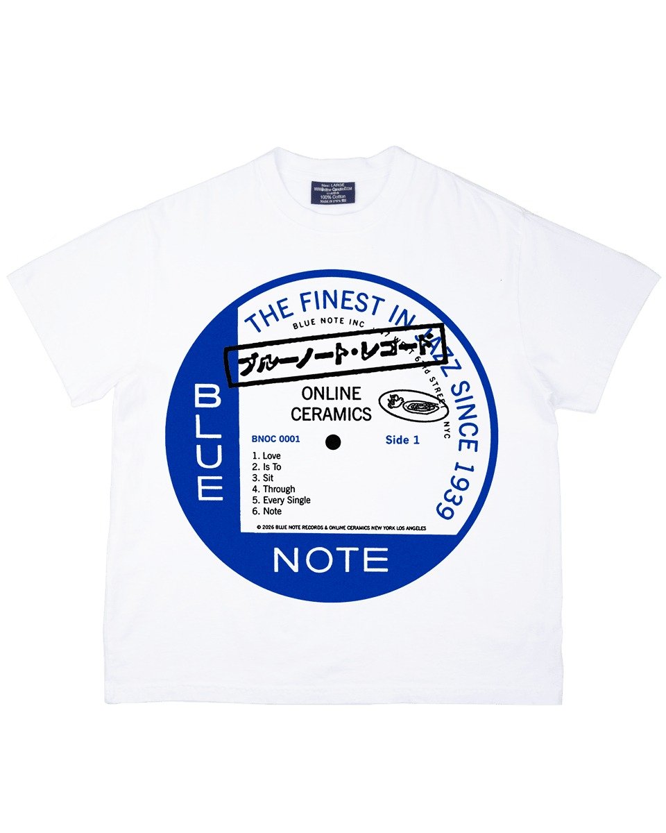 Online Ceramics Blue Note “Center Label” T-Shirt