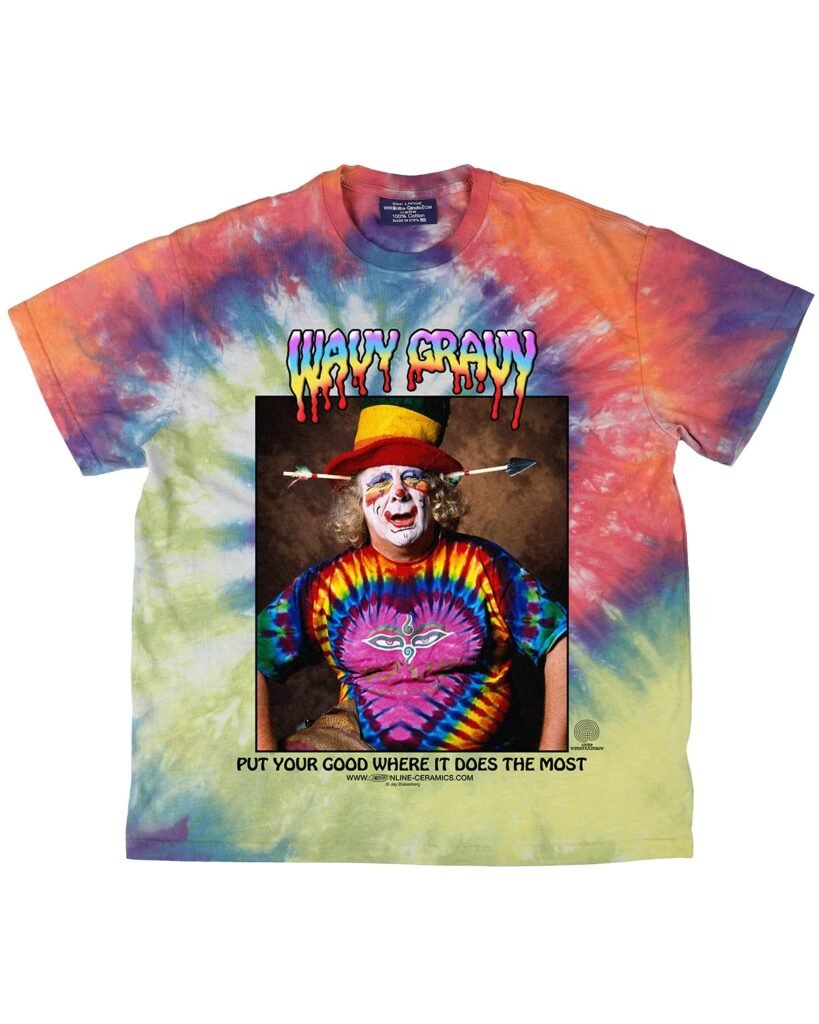 Online Ceramics Wavy Gravy Portrait T-Shirt